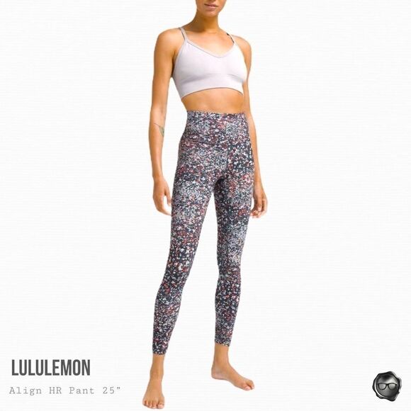 LULULEMON ALIGN HIGH-RISE 25” LEGGINGS IN WATER BLOSSOM WOMEN SIZE 2 NWT NULU - Picture 8 of 8